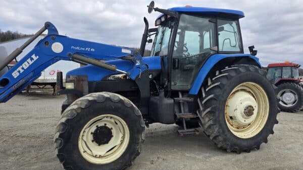 Tracteur New Holland TM 120 suspension avant ,loader-Année:2004-11900hrs-stock#d9260l
