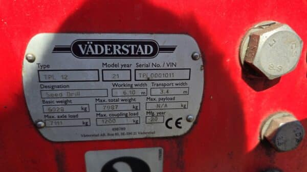 Planteur Vaderstad Tempo TPL 12 12 rangs 20 po (possibilité au 30 po) engrais liquide 2x2  tank 400 gallons - Année:2021- Stock#d9370e - Image 6